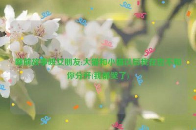 ​睡前故事哄女朋友:大猫和小猫以后我在也不和你分开(我都哭了)