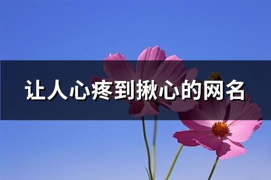 让人心疼到揪心的网名(共664个) 让人心疼到揪心的网名(共664个)